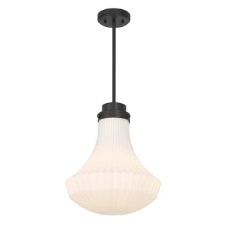 Bartlet One Light Pendant in Matte Black