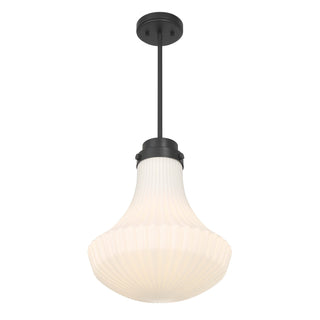 Bartlet One Light Pendant in Matte Black
