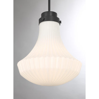 Bartlet One Light Pendant in Matte Black