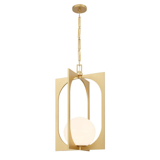 Harding One Light Pendant in Spun Gold