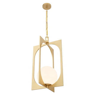 Harding One Light Pendant in Spun Gold