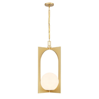 Harding One Light Pendant in Spun Gold