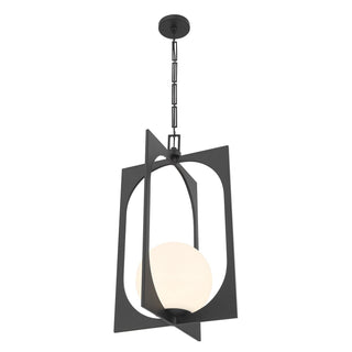 Harding One Light Pendant in Matte Black