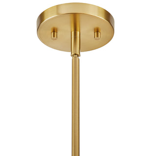 Brentwood Four Light Pendant in Warm Brass