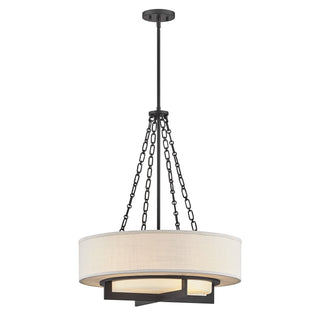 Brentwood Four Light Pendant in Matte Black
