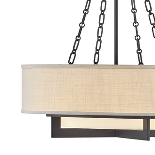 Brentwood Four Light Pendant in Matte Black