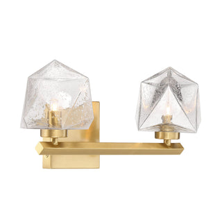 Castello LED Bathroom Vanity in Warm Brass