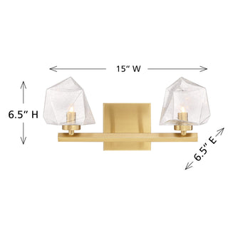 Castello LED Bathroom Vanity in Warm Brass