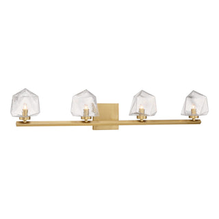 Castello LED Bathroom Vanity in Warm Brass