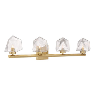 Castello LED Bathroom Vanity in Warm Brass