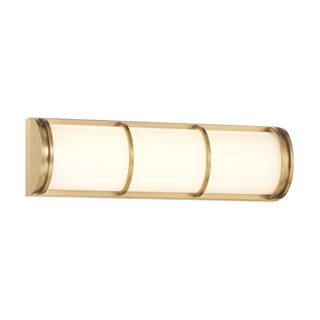 Harper LED Bathroom Vanity in Warm Brass