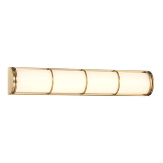 Harper LED Bathroom Vanity in Warm Brass