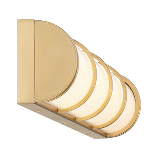 Harper LED Bathroom Vanity in Warm Brass