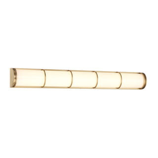 Harper LED Bathroom Vanity in Warm Brass