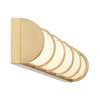 Harper LED Bathroom Vanity in Warm Brass
