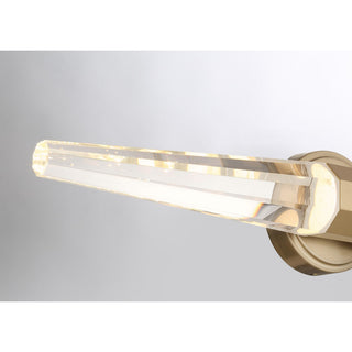 Beaumont LED Bathroom Vanity in Noble Brass
