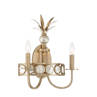 Hearst Two Light Wall Sconce in Noble Brass