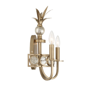 Hearst Two Light Wall Sconce in Noble Brass