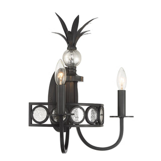 Hearst Two Light Wall Sconce in Black Tourmaline