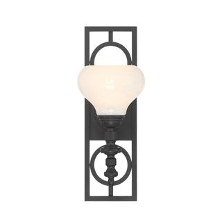 Allston One Light Wall Sconce in Matte Black