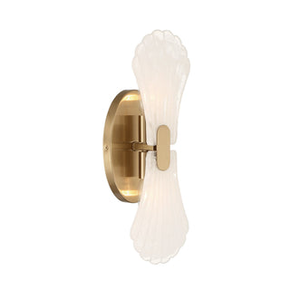 Bancroft Two Light Wall Sconce in Noble Brass