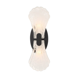 Bancroft Two Light Wall Sconce in Matte Black