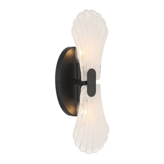 Bancroft Two Light Wall Sconce in Matte Black