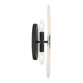 Bancroft Two Light Wall Sconce in Matte Black