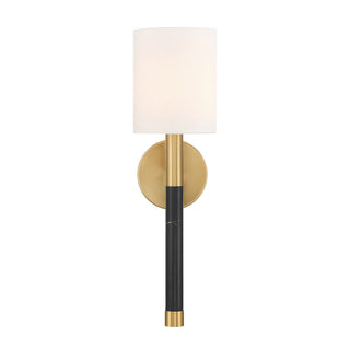 Conrad One Light Wall Sconce in Warm Brass