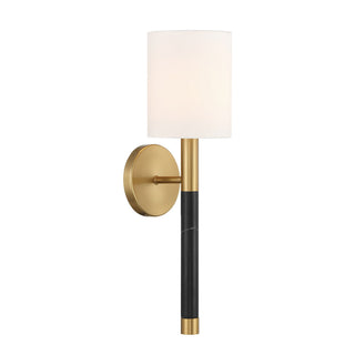 Conrad One Light Wall Sconce in Warm Brass