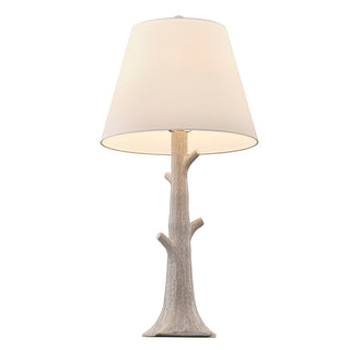 Penny One Light Table Lamp in Distressed White