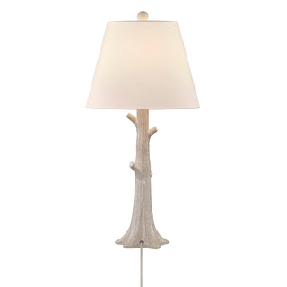 Penny One Light Table Lamp in Distressed White