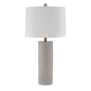 Amanda One Light Table Lamp in Distressed White