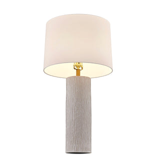 Amanda One Light Table Lamp in Distressed White