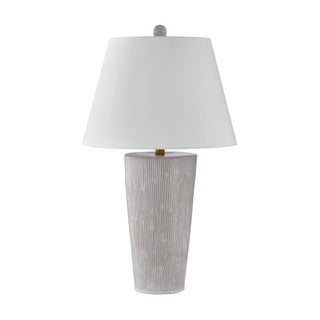 James One Light Table Lamp in Distressed White