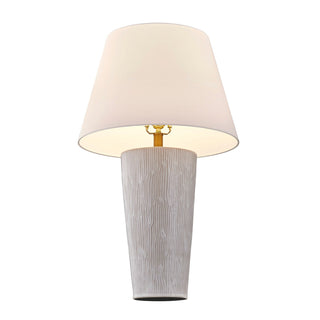 James One Light Table Lamp in Distressed White