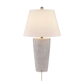 James One Light Table Lamp in Distressed White