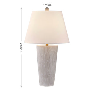 James One Light Table Lamp in Distressed White