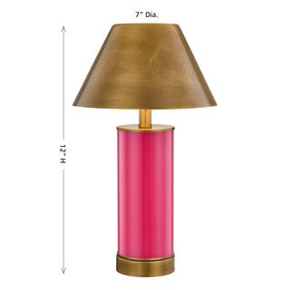 Molly LED Table Lamp in Fuschia Rose