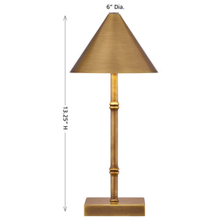 Mae LED Table Lamp in Brass Bamboo