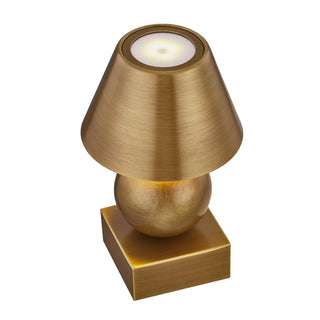Silas LED Table Lamp in Brass