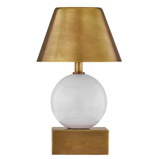 Silas LED Table Lamp in Ceramic and Brass