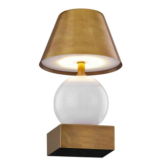 Silas LED Table Lamp in Ceramic and Brass