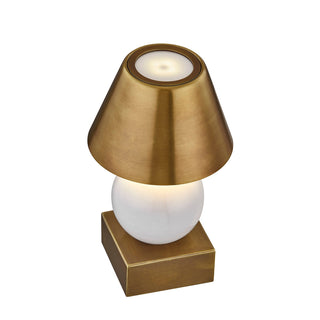 Silas LED Table Lamp in Ceramic and Brass