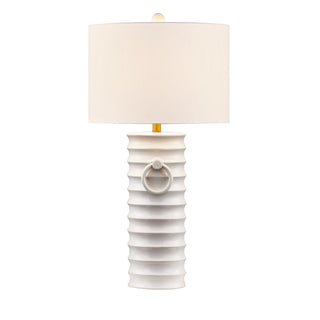 Cindy One Light Table Lamp in White