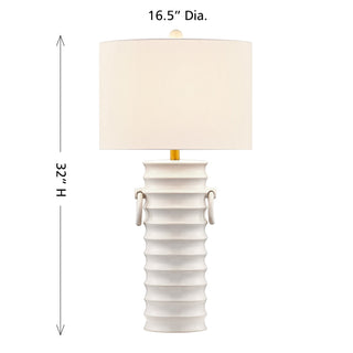 Cindy One Light Table Lamp in White