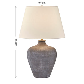 Dakota One Light Table Lamp in Gray