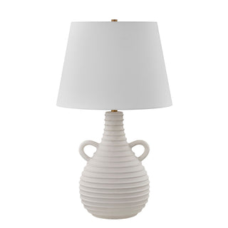 Adrian One Light Table Lamp in White