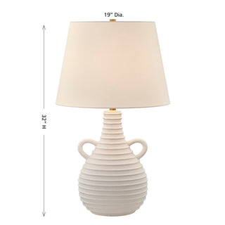 Adrian One Light Table Lamp in White