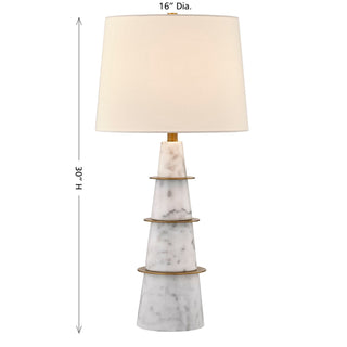 Duffield One Light Table Lamp in White
